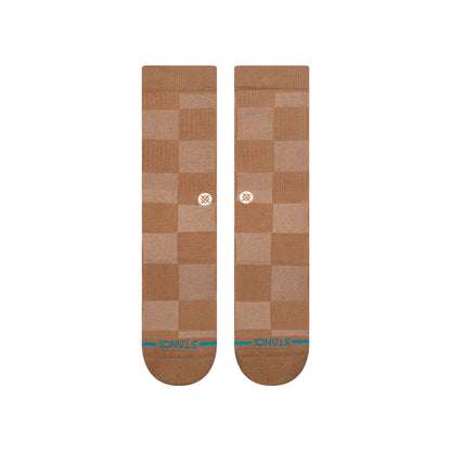 Down And Out Crew Socks - Brown
