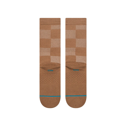 Down And Out Crew Socks - Brown
