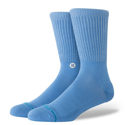 Icon Pop Crew Socks - Capri Blue - LG