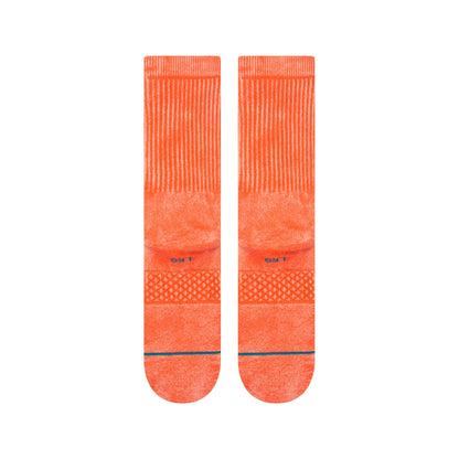 Icon Dyed Crew Socks - Coral