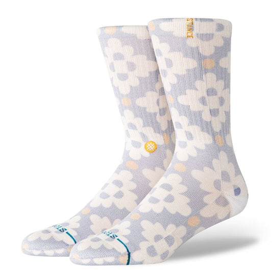 San Lucas Crew Socks - Stone Blue