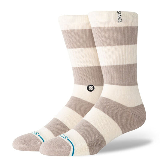 Stacked Up Crew Socks - Sting Grey