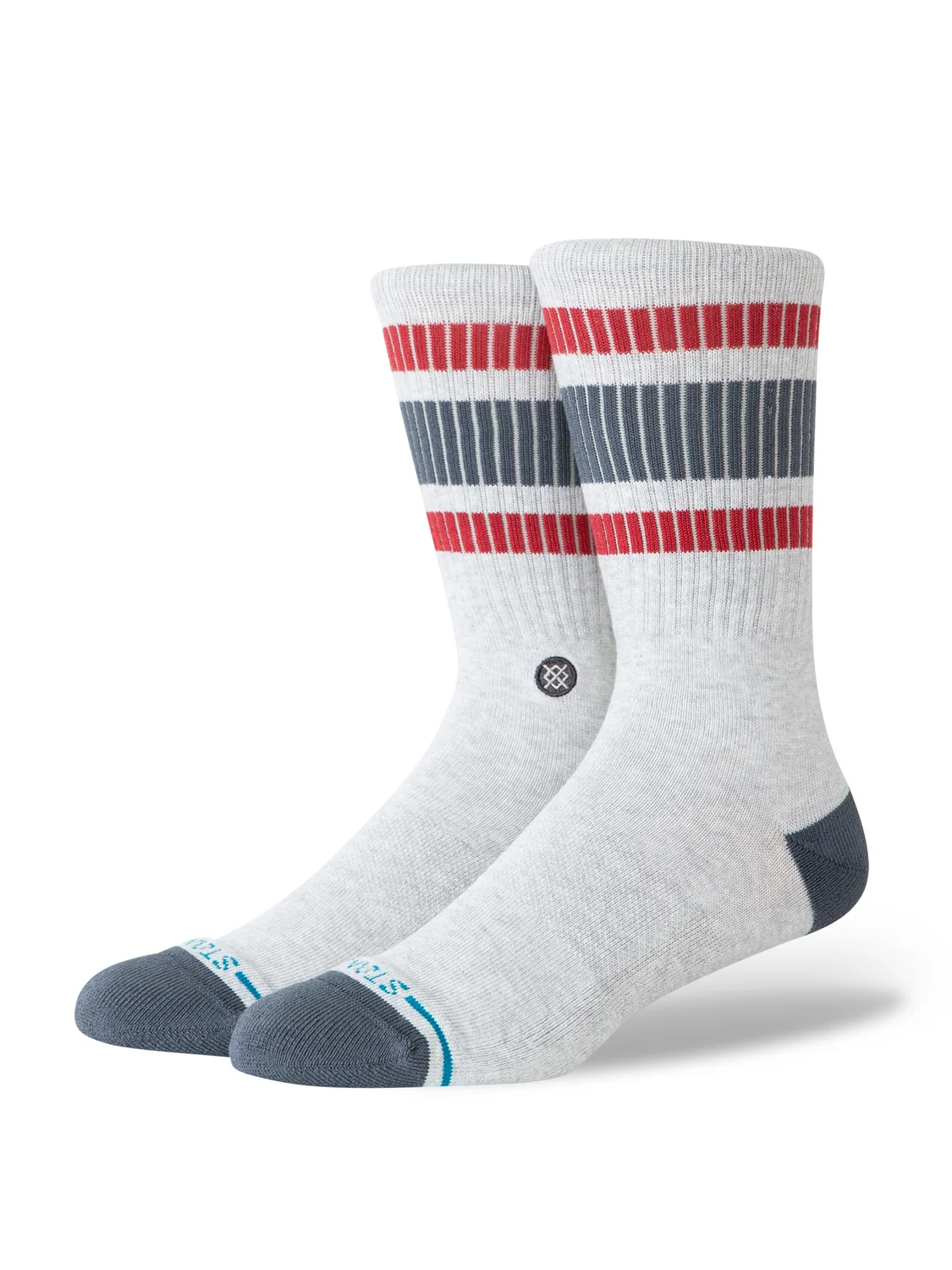 Boyd Pop Stitch Crew - Heather Grey - LG