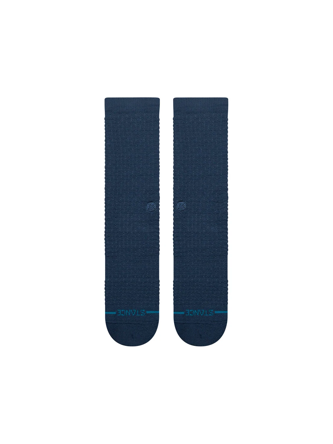 Navy Waffle Crew - LG