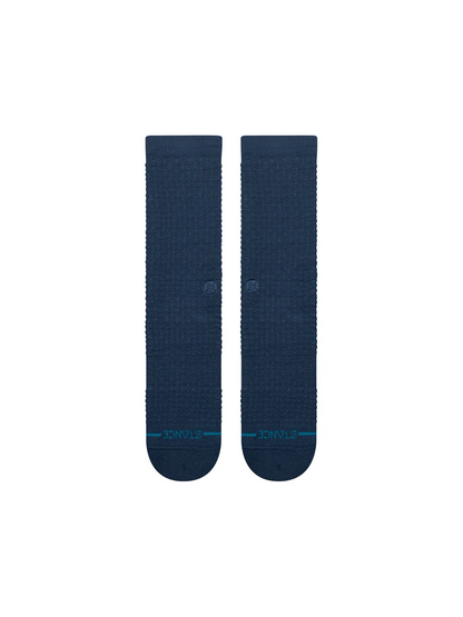 Navy Waffle Crew - LG