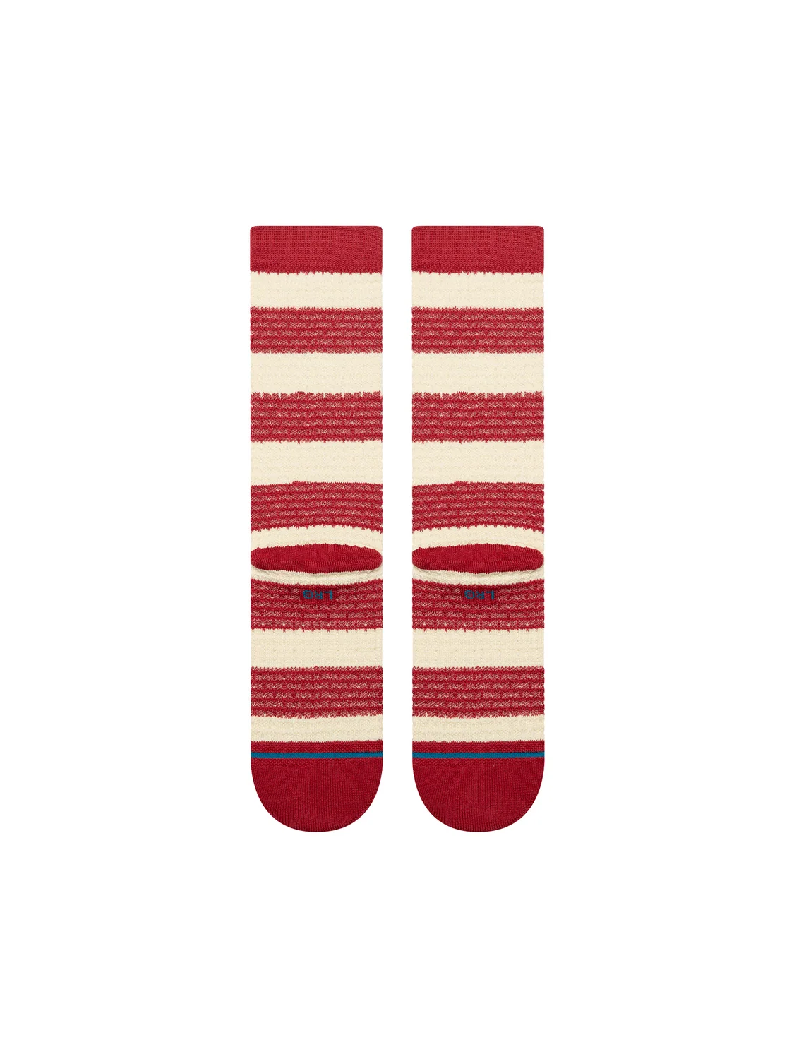 Peppermint Waffle Crew - Red - LG