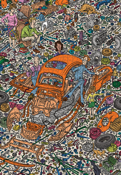 Peter Aschwanden: The Exploded Beetle 1000-Piece Jigsaw Puzzle