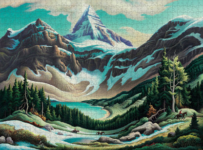 Thomas Hart Benton: Trail Riders 1000-Piece Jigsaw Puzzle