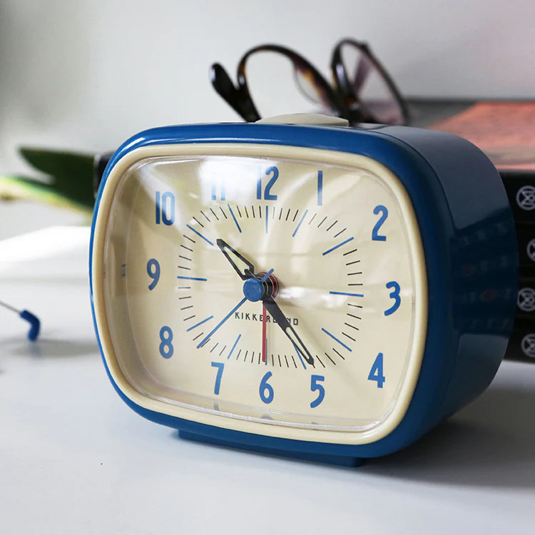 Retro Alarm Clock - Blue