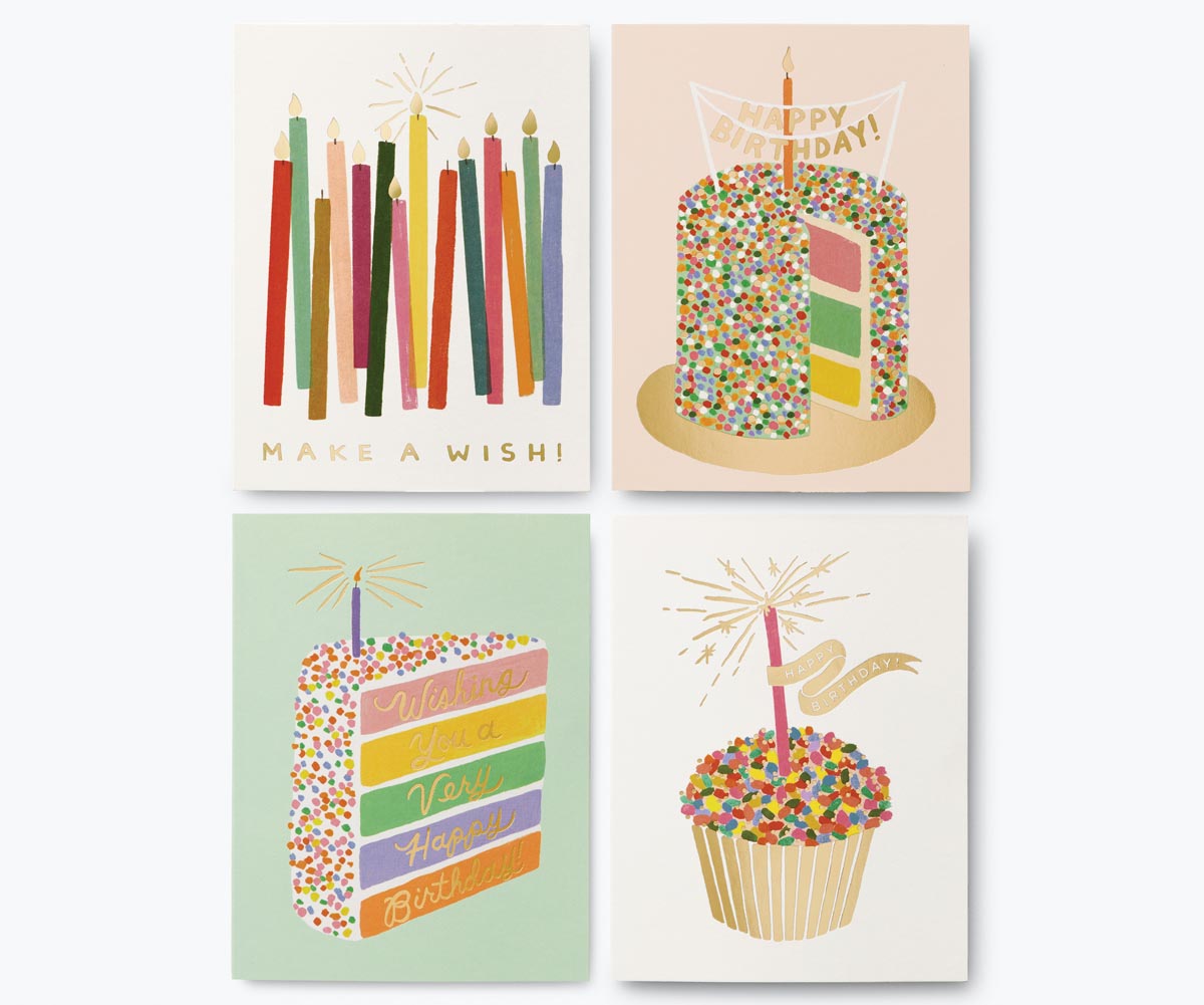 Keepsake Card Box - Birthday Candles