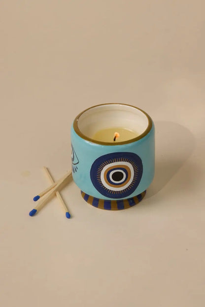 A Dopo 8 oz Handpainted "Eye" Incense & Smoke Spice Regular price