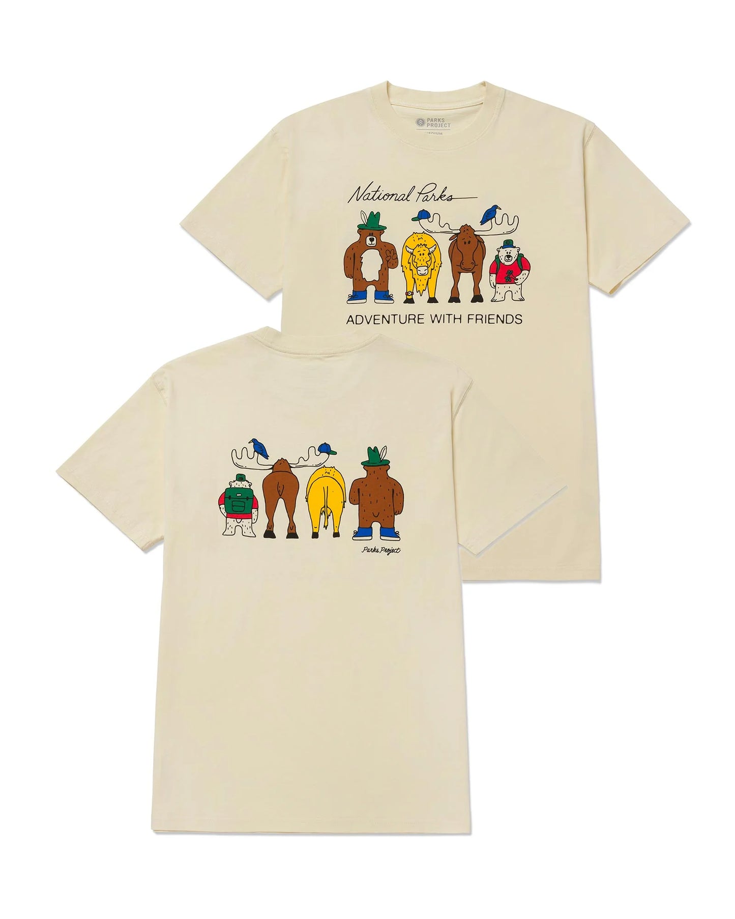 Adventure With Friends Tee - Natural