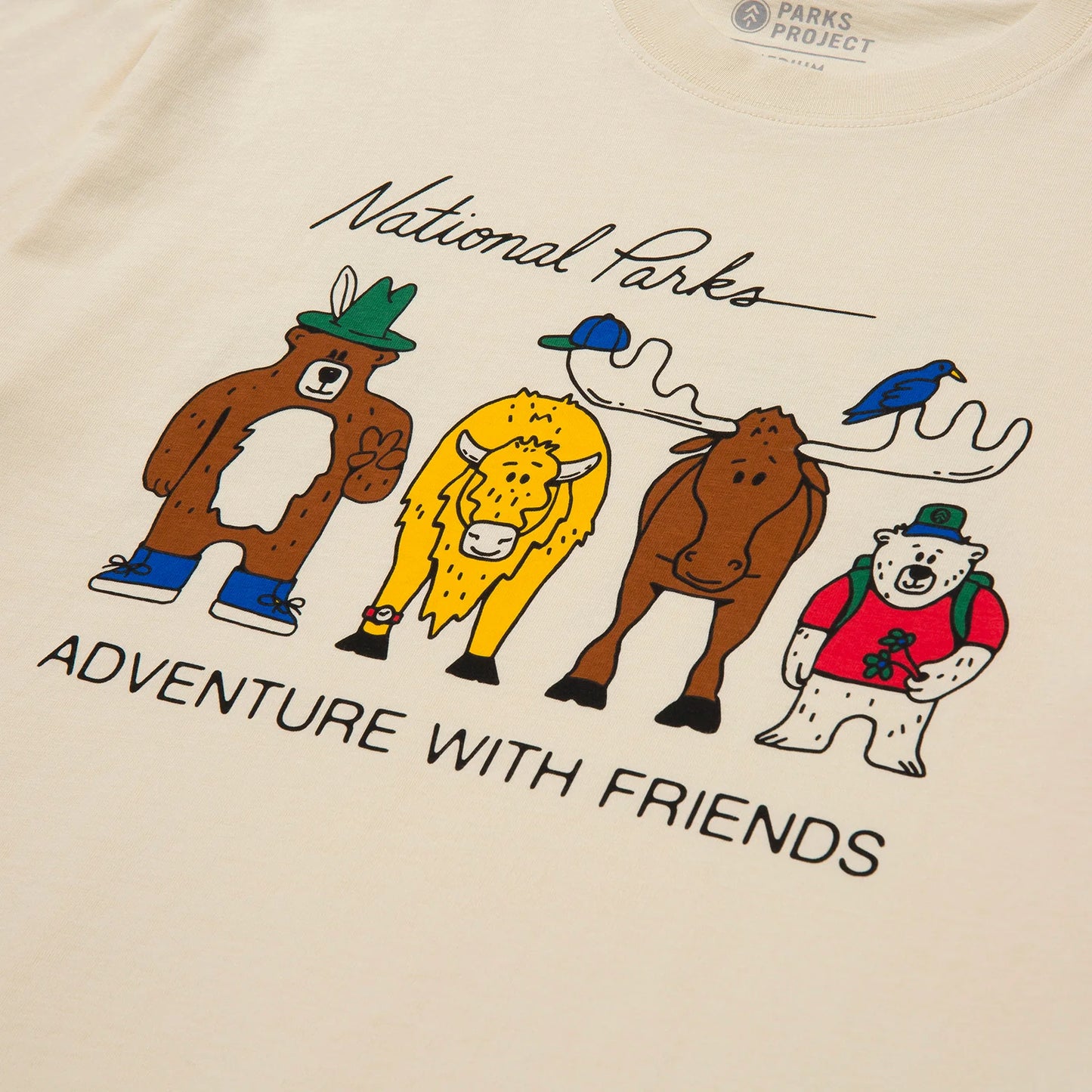 Adventure With Friends Tee - Natural
