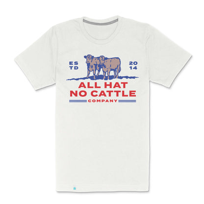 All Hat No Cattle Tee - Vintage White