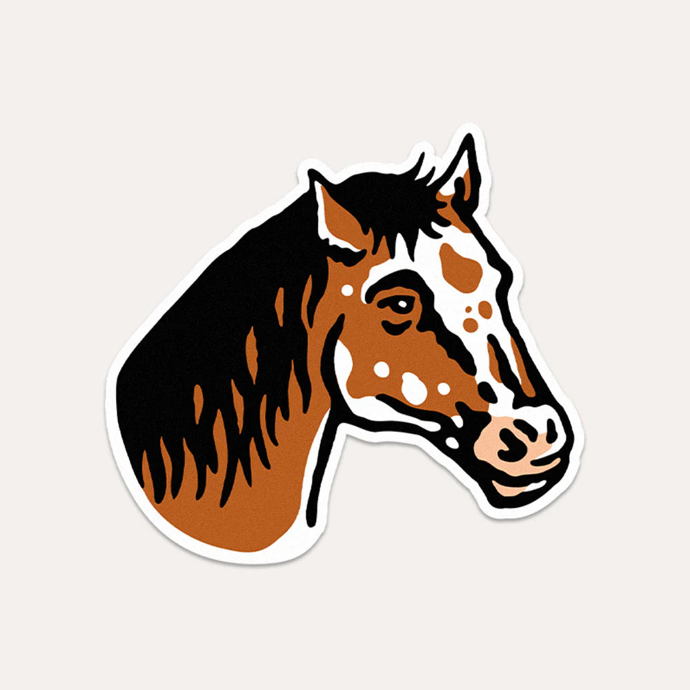 Horse Head Vinyl Sticker