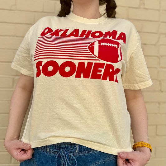 Oklahoma Sooners Crop Tee