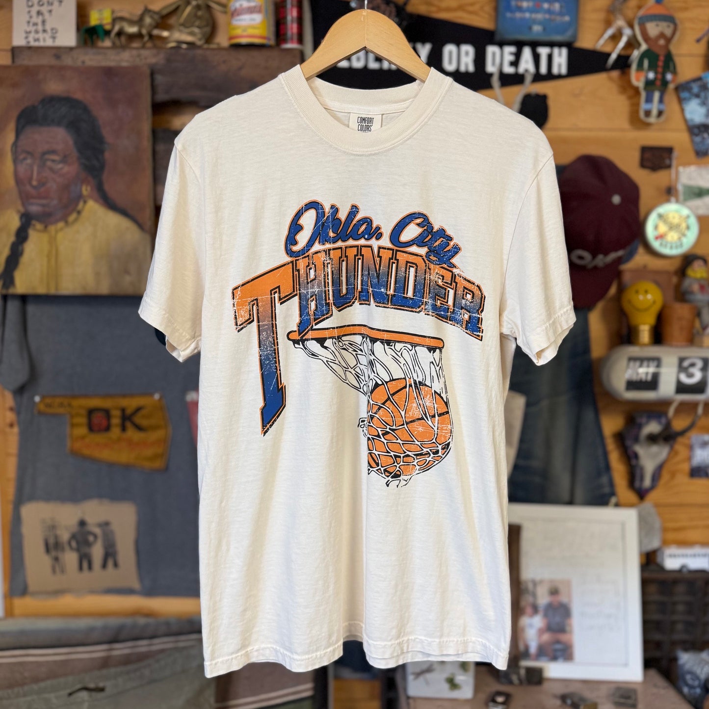 Okla City Net Tee - Ivory