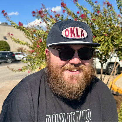 OKLA Navy Rope Hat - Navy/Pink/Maroon