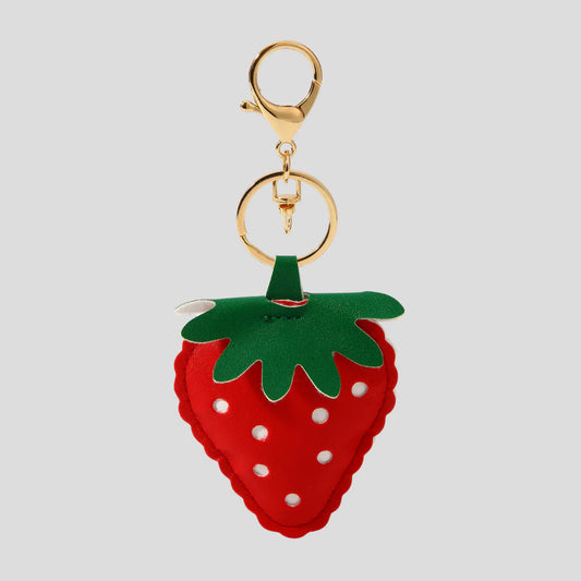 Strawberry Bag Charm - Red