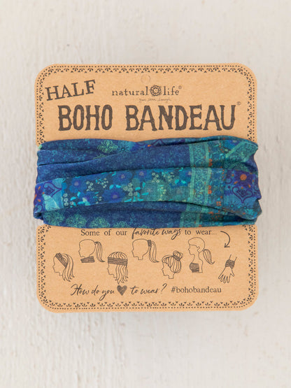 Half Bandeau Indigo Patchwork