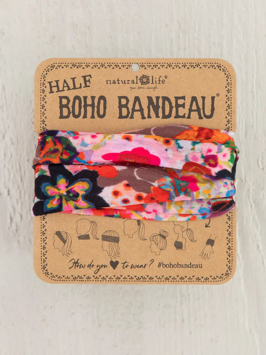 Half Boho Bandeau - Meadow Light Pink