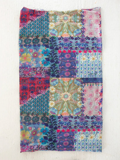 Boho Bandeau - Blue Patchwork