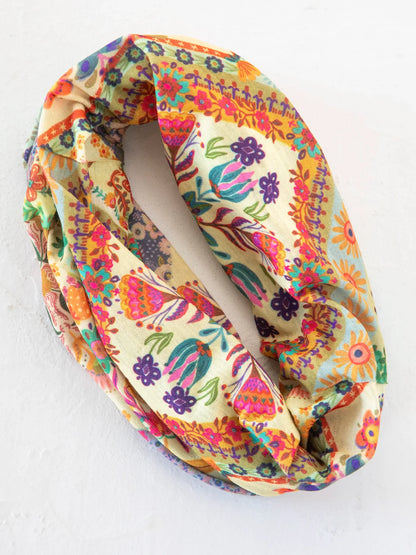Boho Bandeau - Mandela Patchwork Cream