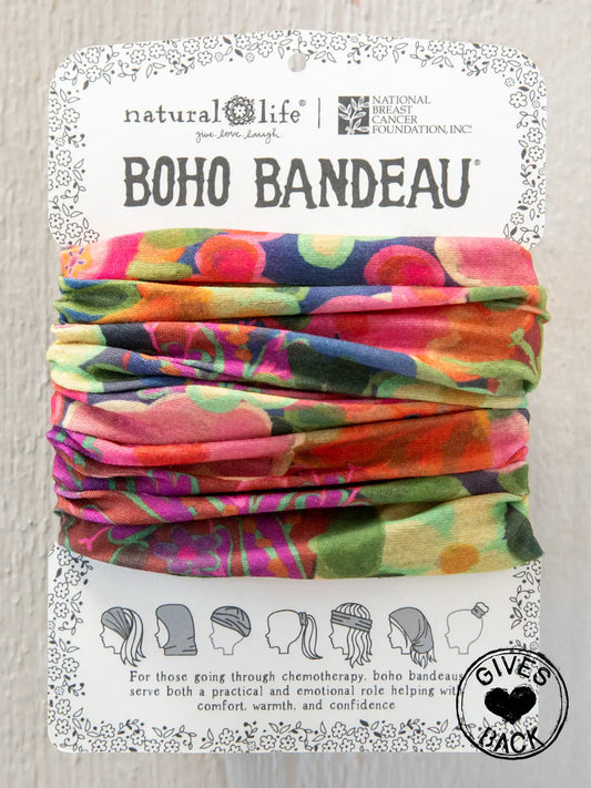 Boho Bandeau - Pink Painted Garden