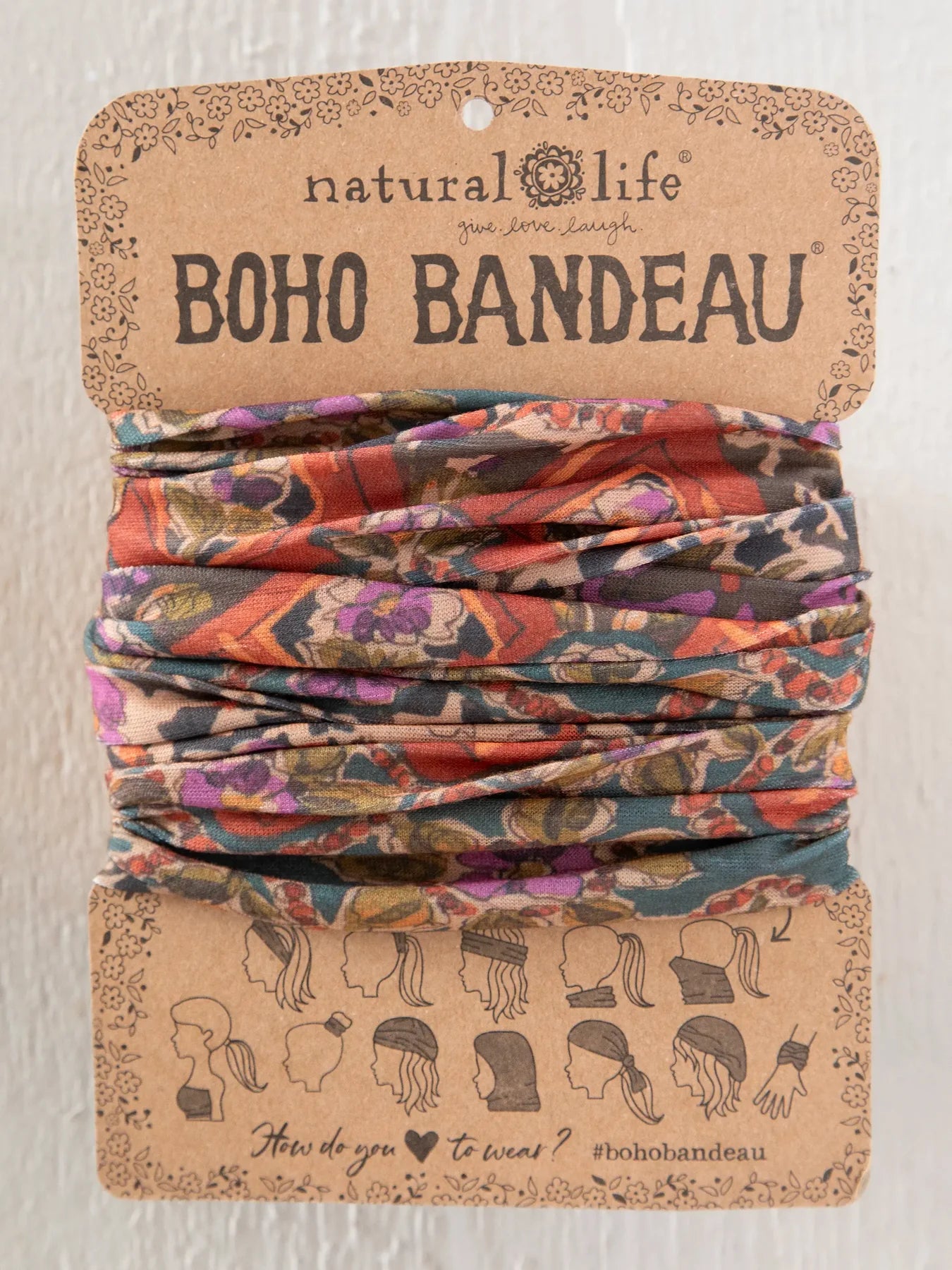Boho Bandeau Brown Tuscany Border