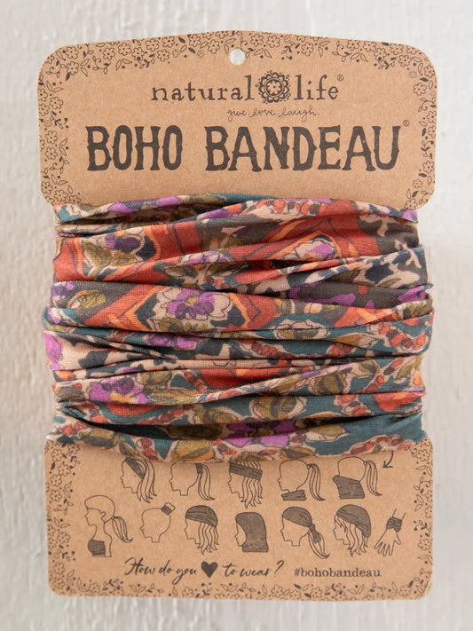 Boho Bandeau Brown Tuscany Border