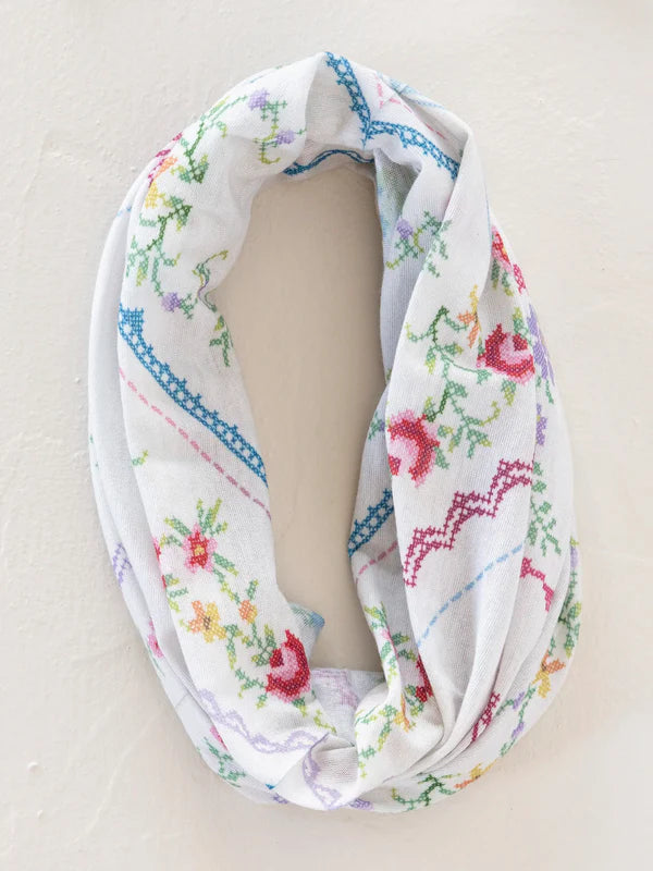 Boho Bandeau - Ivory Heirloom Cross Stitch