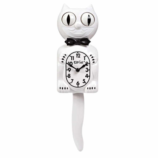 White Kit Cat Klock