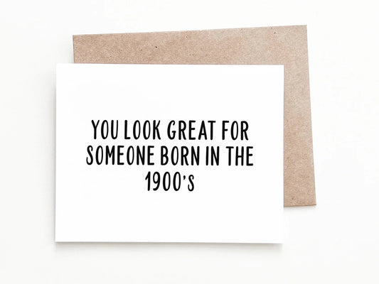1900's Birthday Card