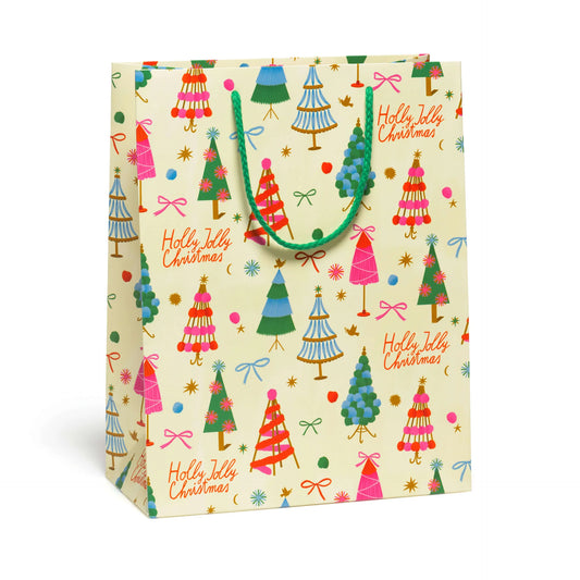 Holly Jolly Trees Gift Bags - Large