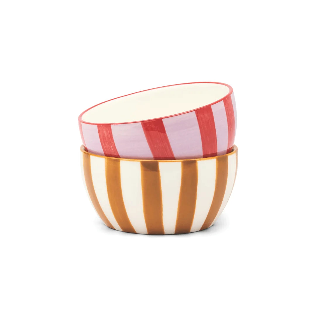 The Bella Dipping Bowls - Lilac/Rust + Ochre