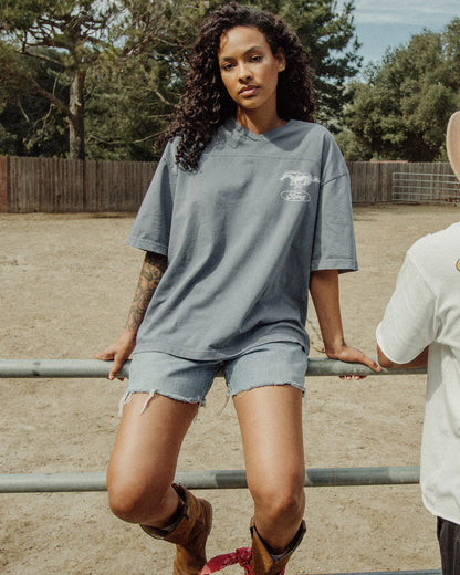 Ford Mustang Jersey Tee - Deep Indigo