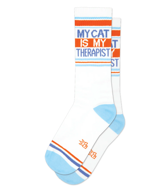 My Cat is My Therapist Socks