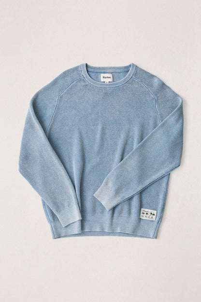 Polu Crew Knit - Washed Blue