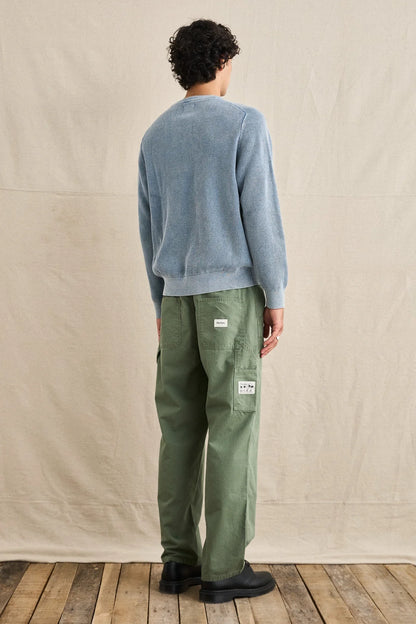 Polu Crew Knit - Washed Blue