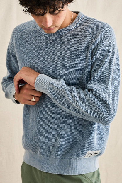Polu Crew Knit - Washed Blue
