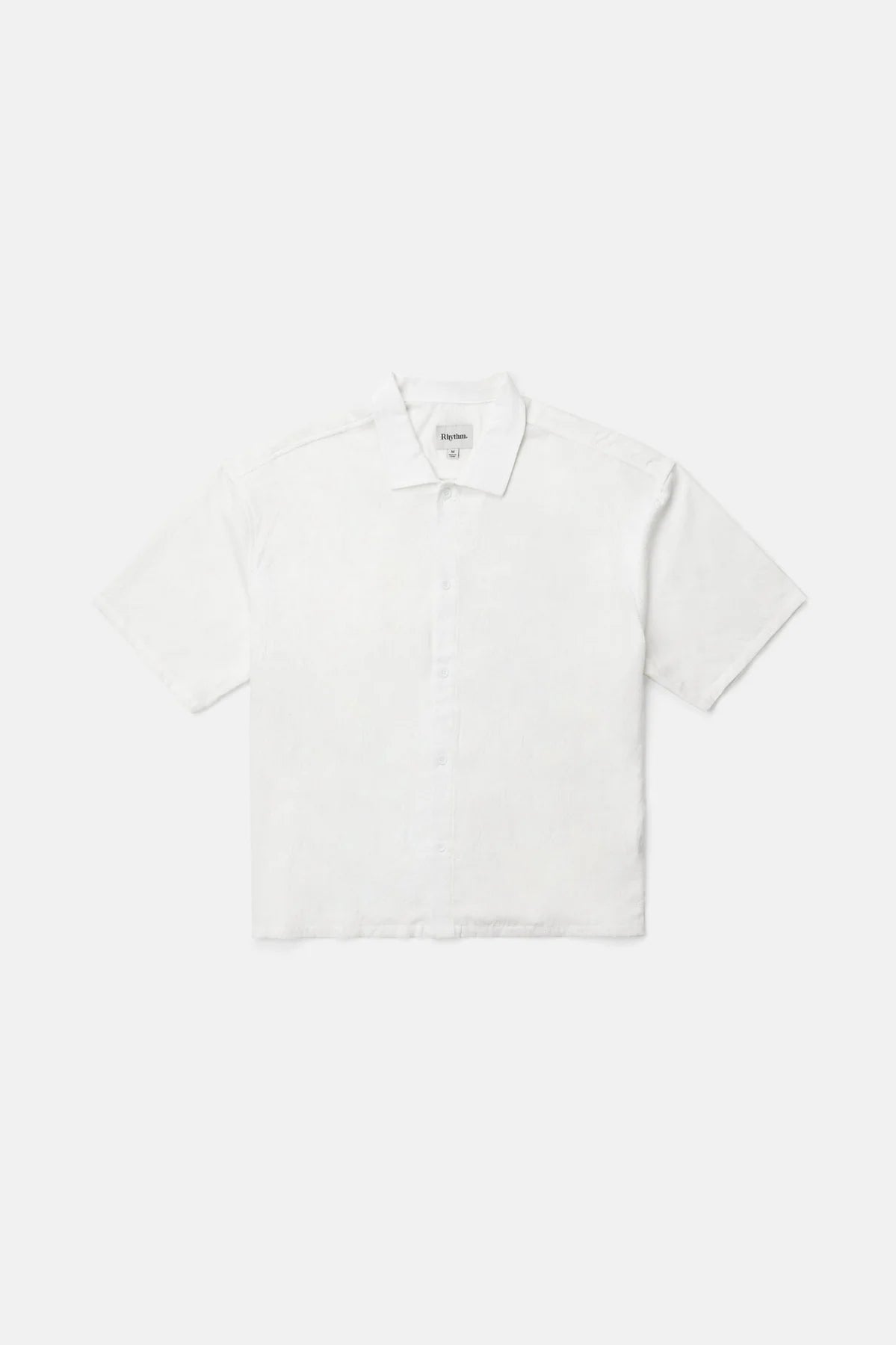 Leads Relaxed Check SS Shirt - White