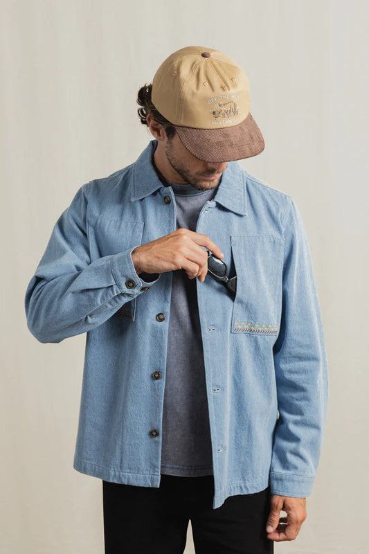 Arguam LS Overshirt - Stone Blue
