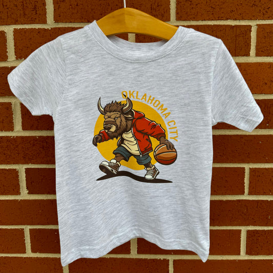 Ballin' Bison Tee - Gray