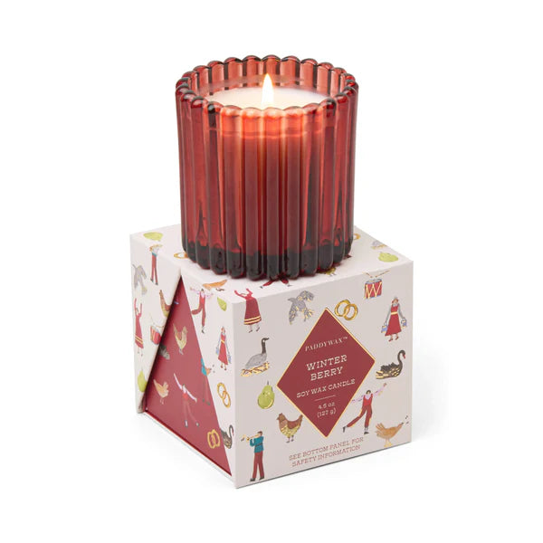 4.5 oz Holiday Merry Box Candle - Winter Berry
