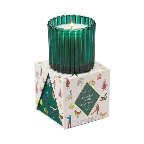 4.5 oz Holiday Merry Box Candle - Balsam & Fir