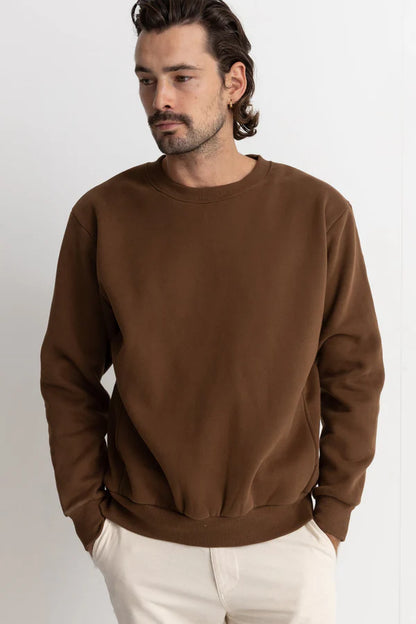 Classic Fleece Crew - Chocolate