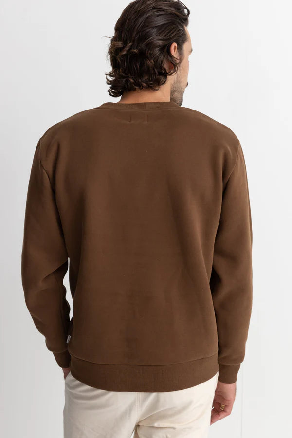 Classic Fleece Crew - Chocolate