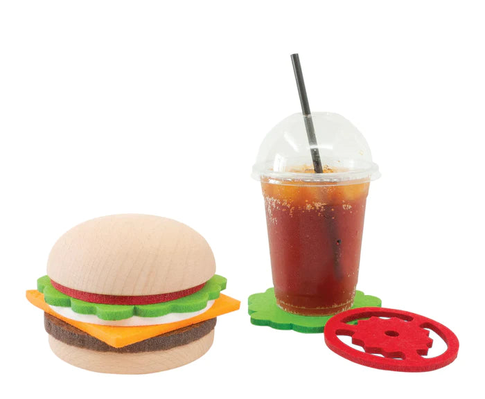 Burger Coaster Set
