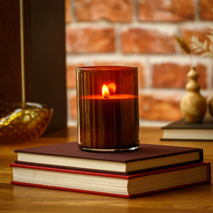 Woodblock 15oz Candle - Modena Leather