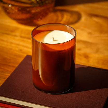 Woodblock 15oz Candle - Modena Leather